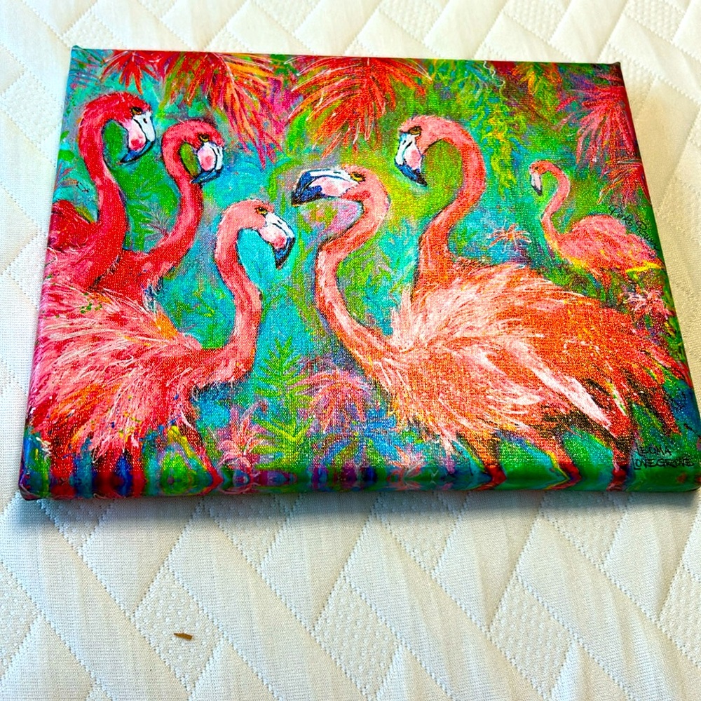 Colorful Flamingo Canvas Art